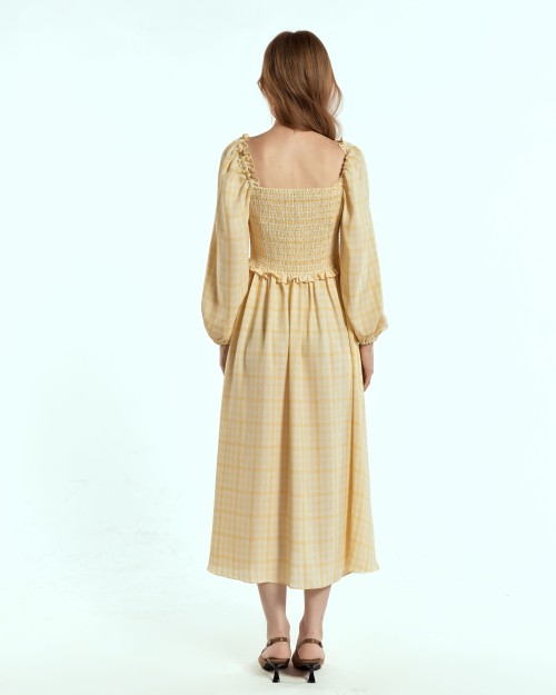 SIXDO Woven Flared Dress